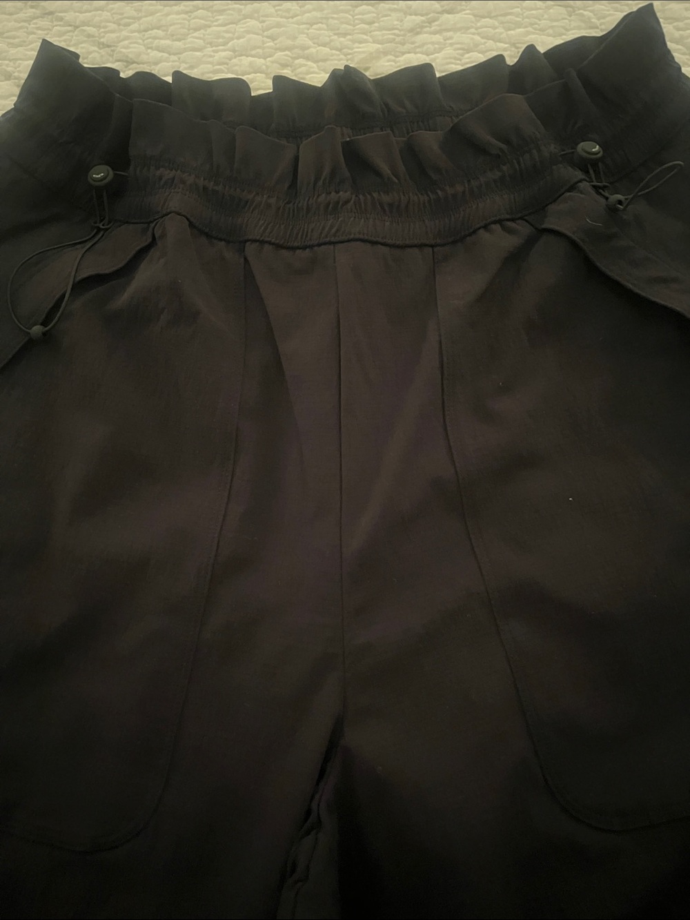 Athleta NWOT Black MTall Trekkie High Rise Wide Leg Parachute Pant